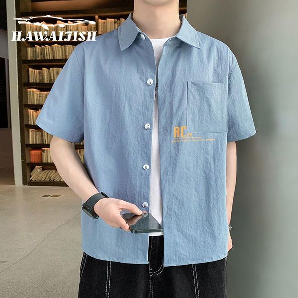 men's casual shirts hawaifish shirt men 2021 summer hong kong style japanese short-sleeved camisas loose cotton youth comfortable mens, White;black
men's casual shirts hawaifish shirt men 2021 summer hong kong style japanese short-sleeved camisas loose cotton youth comfortable mens, White;black