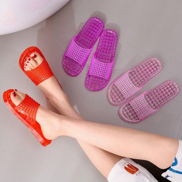 slippers bathroom women non-slip bath summer home soft bottom hollow leaking plastic, Black
slippers bathroom women non-slip bath summer home soft bottom hollow leaking plastic, Black