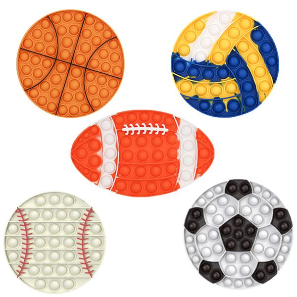 party decoration sports baseball basketball football soccer ball volleyball push silicon toy sensory bubbles simple dimples fidget children
party decoration sports baseball basketball football soccer ball volleyball push silicon toy sensory bubbles simple dimples fidget children