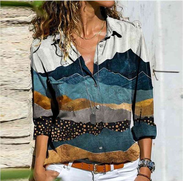 women retro colorful print buttons blouse shirt autumn long sleeve turn-down collar ladies streetwear casual plus size blusa, White
women retro colorful print buttons blouse shirt autumn long sleeve turn-down collar ladies streetwear casual plus size blusa, White