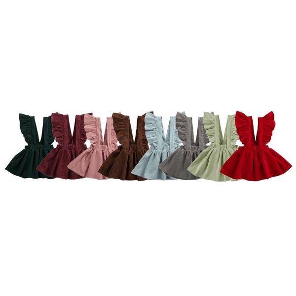 girl's dresses fashion auutmn toddler baby girls suspender dress ruffle strap solid color backless overall casual clothes, Red;yellow
girl's dresses fashion auutmn toddler baby girls suspender dress ruffle strap solid color backless overall casual clothes, Red;yellow