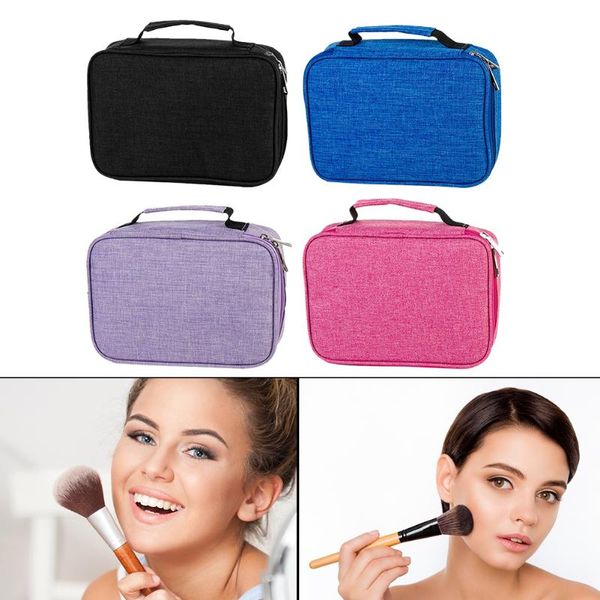 portable women makeup cosmetic bag waterproof beauty case organizer toiletry kit for school students educational decoration bags & cases
portable women makeup cosmetic bag waterproof beauty case organizer toiletry kit for school students educational decoration bags & cases