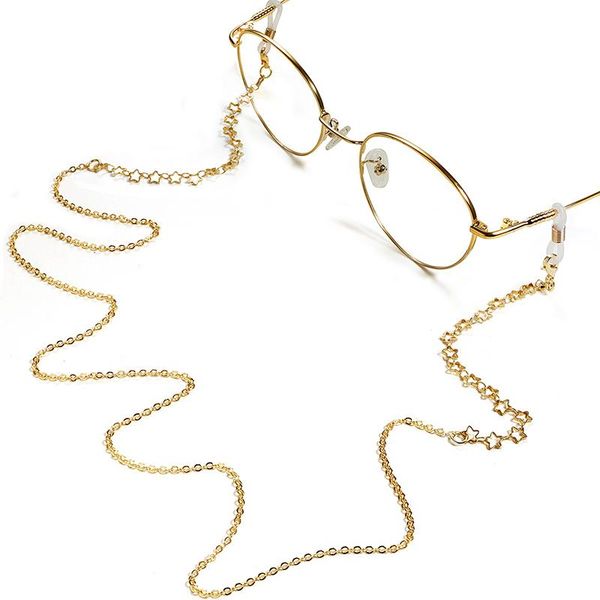 glasses lanyard necklace anti-lost anti-drop rope chain hollow five-pointed star mask hooks & rails
glasses lanyard necklace anti-lost anti-drop rope chain hollow five-pointed star mask hooks & rails