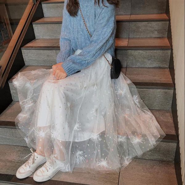 skirts floral embroidery super fairy a-line gauze high waist mid-length half-length female summer style, Black
skirts floral embroidery super fairy a-line gauze high waist mid-length half-length female summer style, Black