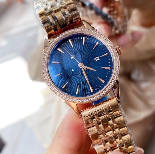 new quartz movement 34mm watch classic women's wristwatches original box, Slivery;brown
new quartz movement 34mm watch classic women's wristwatches original box, Slivery;brown