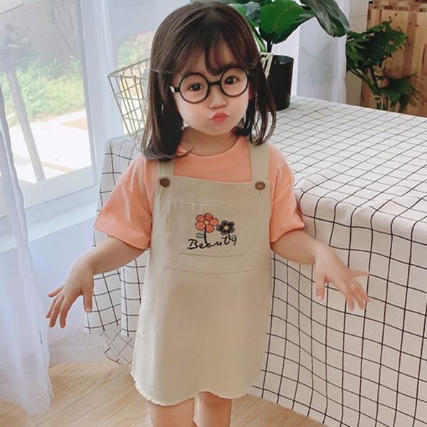 kids girls strap skirt summer korean flower embroidery washed cotton dress casual with pockets cute children's clothes jumpsuits, Blue
kids girls strap skirt summer korean flower embroidery washed cotton dress casual with pockets cute children's clothes jumpsuits, Blue