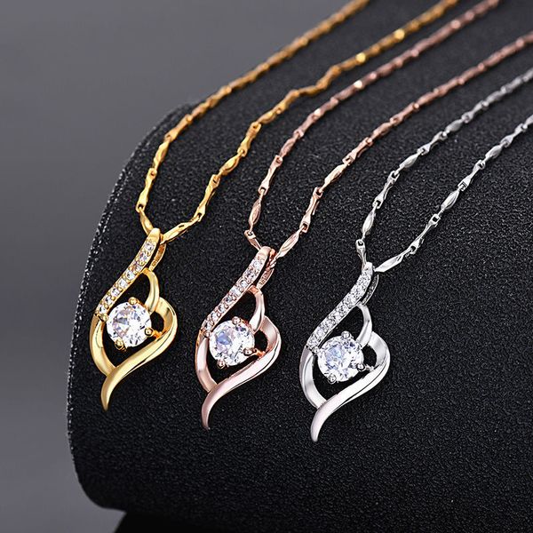 fashion waves & single diamond pendant necklace by 925 sterling silver for women ladies cubic zirconia choker
fashion waves & single diamond pendant necklace by 925 sterling silver for women ladies cubic zirconia choker