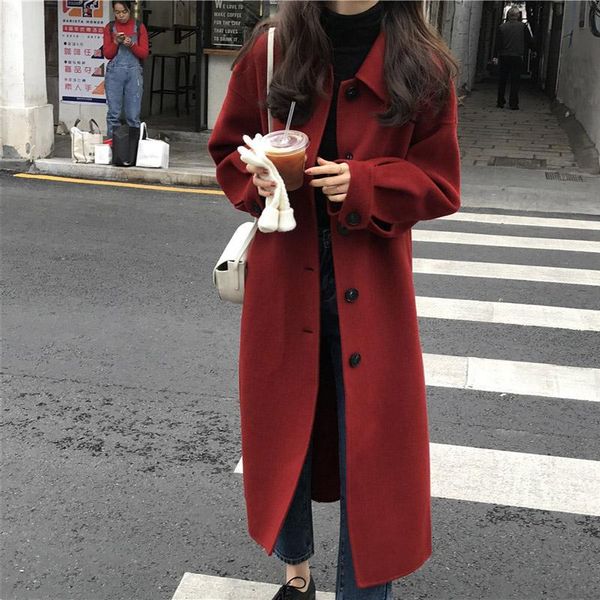 women's wool & blends winter cashmere coat women warm outerwear ladies black long trench coats elegant female office wear korean fashio
women's wool & blends winter cashmere coat women warm outerwear ladies black long trench coats elegant female office wear korean fashio