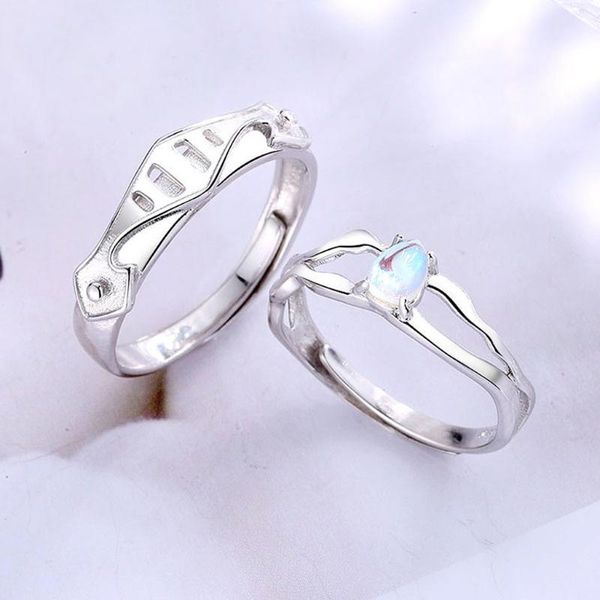 wedding rings 2pcs moonstone princess and knight lover matching open band couple promise ring adjustable, Slivery;golden
wedding rings 2pcs moonstone princess and knight lover matching open band couple promise ring adjustable, Slivery;golden