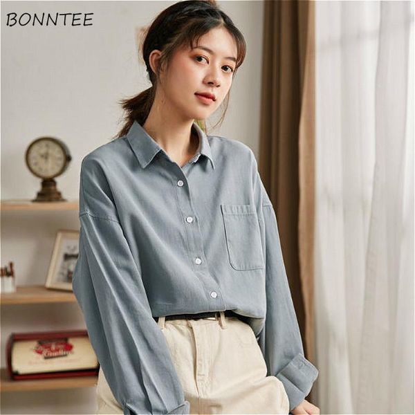 blouses women all-match bf fresh color classy feminino clothes pockets autumn simple vintage daily solid long sleeve aesthetic women's, White
blouses women all-match bf fresh color classy feminino clothes pockets autumn simple vintage daily solid long sleeve aesthetic women's, White