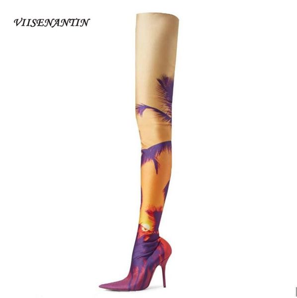 boots autumn style prairie pattern stiletto over-the-knee fashion high-heeled with pointed apricot tree print, Black
boots autumn style prairie pattern stiletto over-the-knee fashion high-heeled with pointed apricot tree print, Black