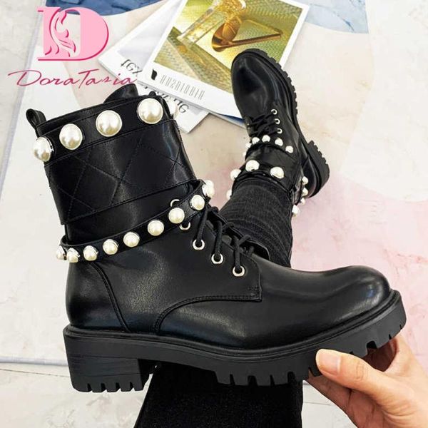boots doratasia fashion female chunky heels ankle bead zipper cross tied women autumn punk party office shoes woman, Black
boots doratasia fashion female chunky heels ankle bead zipper cross tied women autumn punk party office shoes woman, Black
