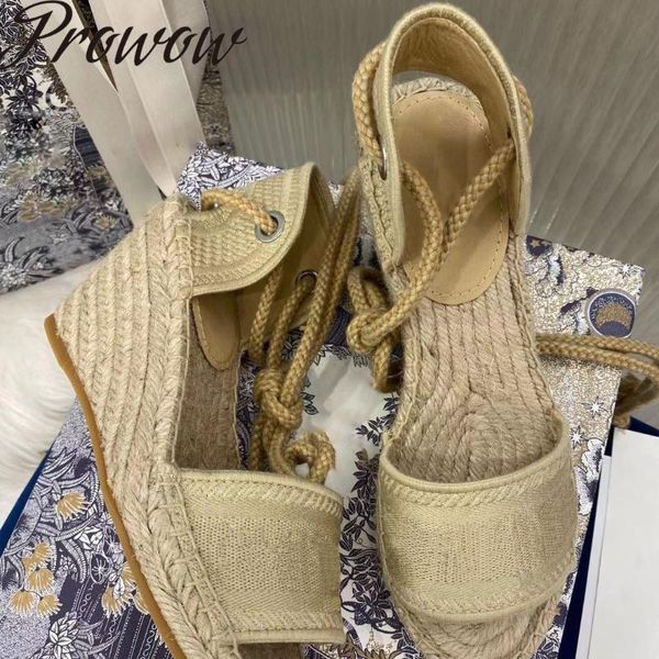 sandals prowow summer gladiator lace up luxury women espadrilles wedges shoes zapatos mujer, Black
sandals prowow summer gladiator lace up luxury women espadrilles wedges shoes zapatos mujer, Black