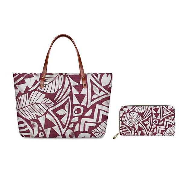 design luxury custom mode shoulder bags 2pcs/set polynesian traditional tribal purse wallets for women travel handbags duffel 
design luxury custom mode shoulder bags 2pcs/set polynesian traditional tribal purse wallets for women travel handbags duffel