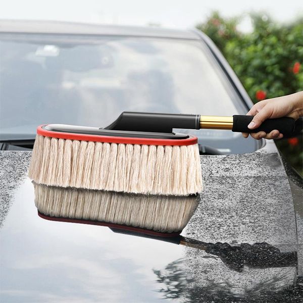 cotton thread retractable wax mop car duster cleaning brush dust removal wash care products
cotton thread retractable wax mop car duster cleaning brush dust removal wash care products
