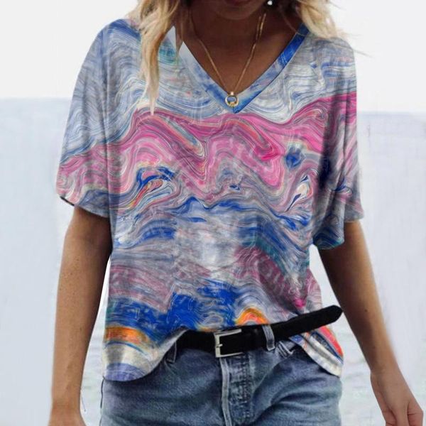 women's t-shirt abstract print clothes tshirts women causal fashion short sleeve printed v-neck tee indie aesthetic crop, White
women's t-shirt abstract print clothes tshirts women causal fashion short sleeve printed v-neck tee indie aesthetic crop, White