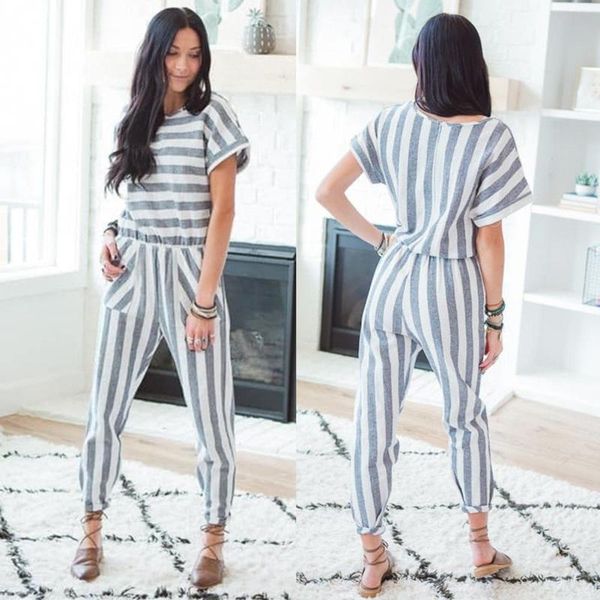 women's jumpsuits & rompers women jumpsuit summer short sleeve clubwear playsuit party romper long trousers striped loose overalls clot, Black;white
women's jumpsuits & rompers women jumpsuit summer short sleeve clubwear playsuit party romper long trousers striped loose overalls clot, Black;white