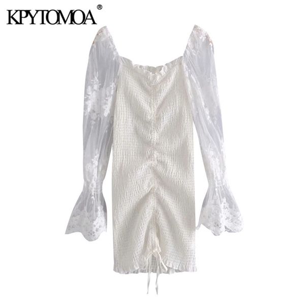 women chic fashion with drawstring smocked mini dress vintage embroidery mesh sleeves female dresses vestidos 210421, Black;gray
women chic fashion with drawstring smocked mini dress vintage embroidery mesh sleeves female dresses vestidos 210421, Black;gray