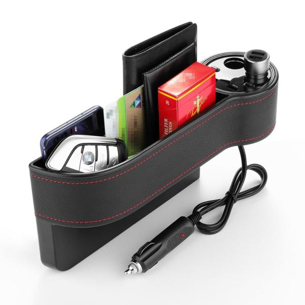 car organizer multifunctional storage box dual usb charger cigarette lighter voltage display (black)
car organizer multifunctional storage box dual usb charger cigarette lighter voltage display (black)
