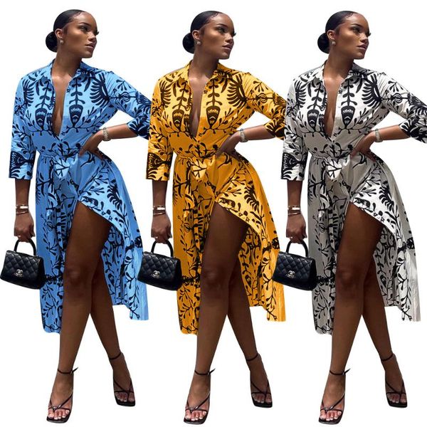 casual dresses graceful printing women turn-down collar selling single-breasted sashes lace-up split mid-calf shirt dress autumn, Black;gray
casual dresses graceful printing women turn-down collar selling single-breasted sashes lace-up split mid-calf shirt dress autumn, Black;gray