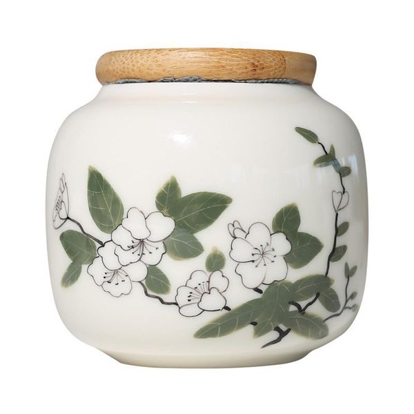 1pc ceramic tea tank leaf canister sealed storage jar container hand painted pear blossom can bottles & jars
1pc ceramic tea tank leaf canister sealed storage jar container hand painted pear blossom can bottles & jars