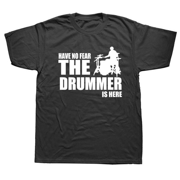 men's t-shirts funny have no fear the drummer is graphic vintage fun cotton short sleeve drum music band t shirts o-neck harajuku t-shi, White;black
men's t-shirts funny have no fear the drummer is graphic vintage fun cotton short sleeve drum music band t shirts o-neck harajuku t-shi, White;black