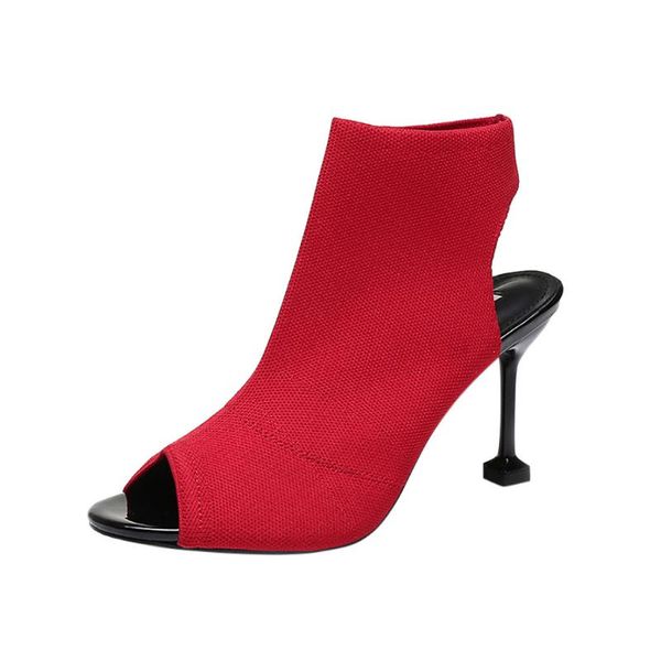 dress shoes jaycosin high heels open toe plus size stiletto stretch knit roman fish mouth shoe heel, Black
dress shoes jaycosin high heels open toe plus size stiletto stretch knit roman fish mouth shoe heel, Black