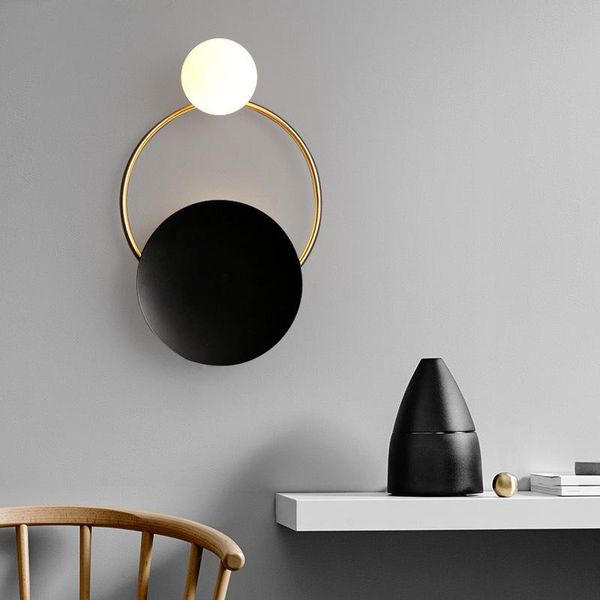 modern led wall lamp nordic glass ball sconce lighting fixture ring bedside bedroom living room indoor decor g4 lights
modern led wall lamp nordic glass ball sconce lighting fixture ring bedside bedroom living room indoor decor g4 lights