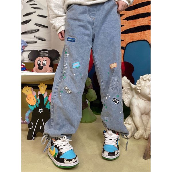 women's jeans nice cartoon girl jeans loose punk harajuku vintage funny gothic cool fall pants isgj, Blue
women's jeans nice cartoon girl jeans loose punk harajuku vintage funny gothic cool fall pants isgj, Blue