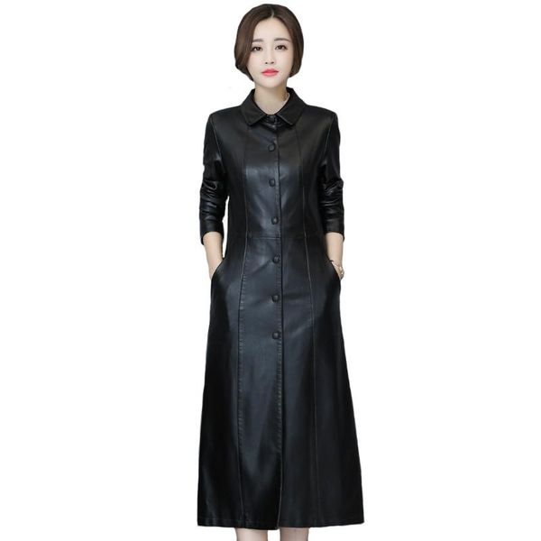 women's leather & faux autumn winter slim soft trench coat clothing female outerwear 5xl long jacket women plus size black
women's leather & faux autumn winter slim soft trench coat clothing female outerwear 5xl long jacket women plus size black
