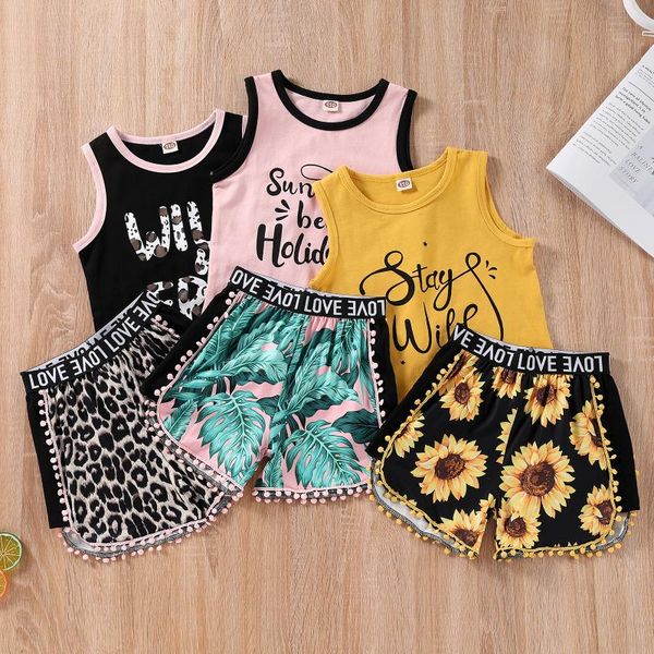 clothing sets 2pcs kids summer tracksuit,2021 fashion girls letters o-neck tank + sunflower/leaf/leopard print shorts, 2-7 years, White
clothing sets 2pcs kids summer tracksuit,2021 fashion girls letters o-neck tank + sunflower/leaf/leopard print shorts, 2-7 years, White