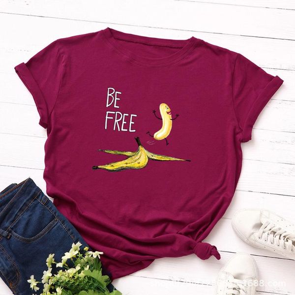 women's t-shirt women funny banana print harajuku chic oversized summer tshirt casual aesthetic cartoon cute vegan cotton tee shirt, White
women's t-shirt women funny banana print harajuku chic oversized summer tshirt casual aesthetic cartoon cute vegan cotton tee shirt, White