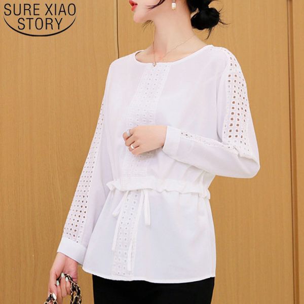 autumn fashion chiffon white blouses long sleeve o-neck women causal hollow out ladies shirts 6336 50 210415
autumn fashion chiffon white blouses long sleeve o-neck women causal hollow out ladies shirts 6336 50 210415