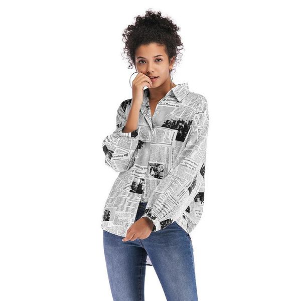women blouses fashion printing blouse shirt long sleeve office 2021 autumn casual vintage chemisier femme women's & shirts, White
women blouses fashion printing blouse shirt long sleeve office 2021 autumn casual vintage chemisier femme women's & shirts, White