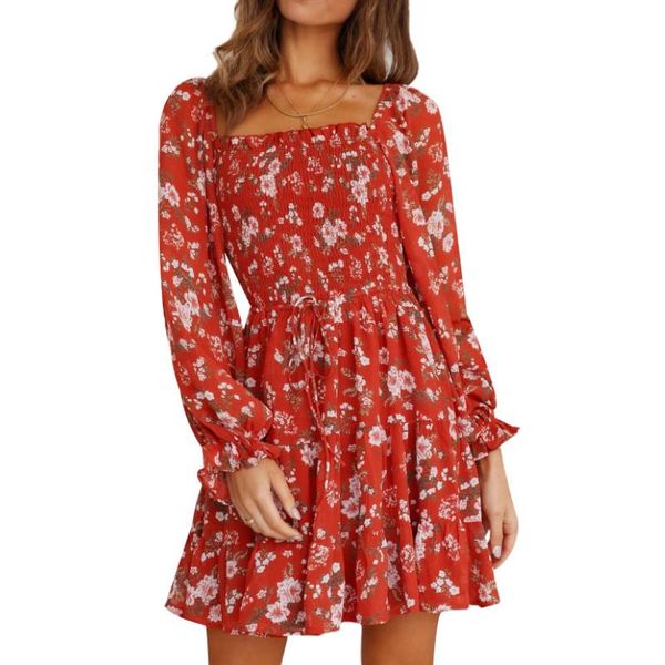casual dresses women floral printed pattern dress, square collar long sleeve ruffles big hem skirt, spring autumn, Black;gray
casual dresses women floral printed pattern dress, square collar long sleeve ruffles big hem skirt, spring autumn, Black;gray