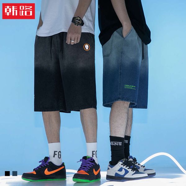 new summer men hanlu stretch short jeans fashion casual slim fit elastic denim shorts men's brand, Blue
new summer men hanlu stretch short jeans fashion casual slim fit elastic denim shorts men's brand, Blue