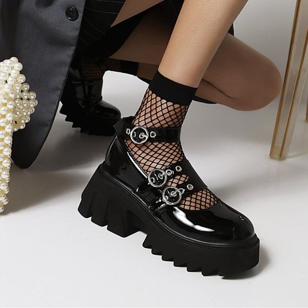 dress shoes t-strap mary jane women platform gothic thick high heel lolita round toe fashion chunky punk cosplay, Black
dress shoes t-strap mary jane women platform gothic thick high heel lolita round toe fashion chunky punk cosplay, Black