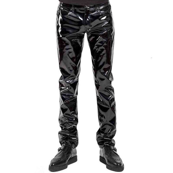 new mens elastic faux pvc motorcycle ridding black slim fit dance party trousers biker leather pants for male
new mens elastic faux pvc motorcycle ridding black slim fit dance party trousers biker leather pants for male