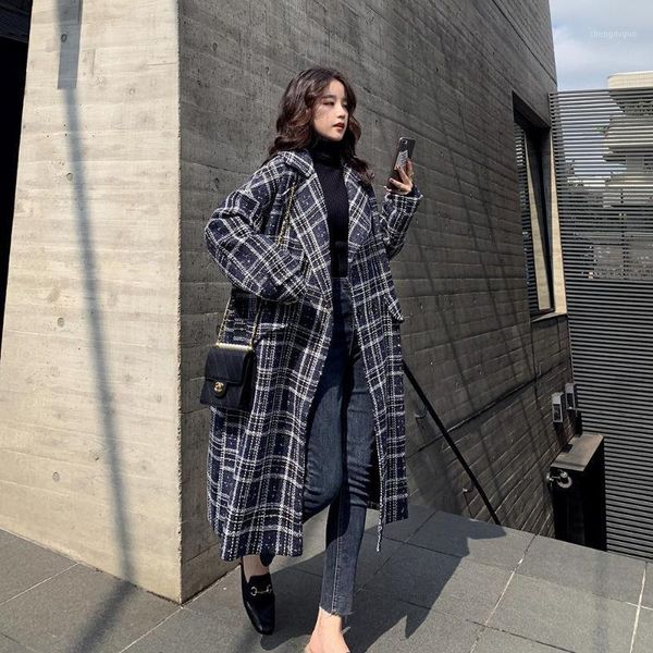 wool blends women winter loose plaid retro long coat windbreaker parka thick hiver basic outerwear female overcoat women's &, Black
wool blends women winter loose plaid retro long coat windbreaker parka thick hiver basic outerwear female overcoat women's &, Black