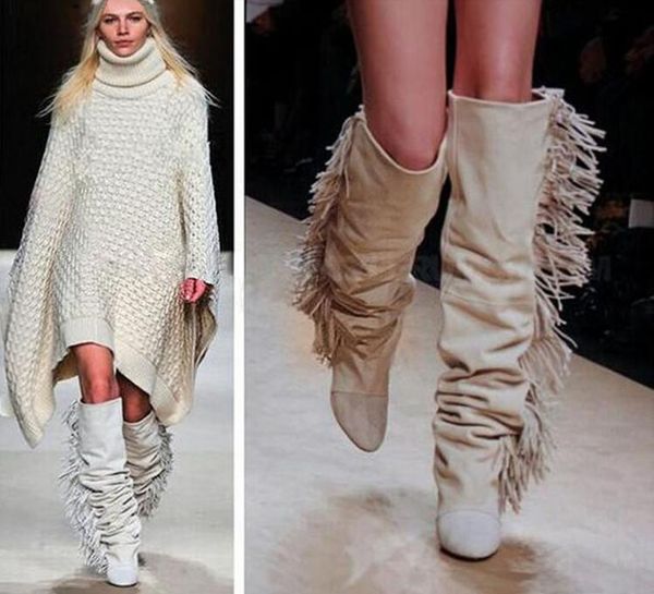 boots woman knee high suede black white fringed pointed toe hidden wedge lady fashion long height increasing
boots woman knee high suede black white fringed pointed toe hidden wedge lady fashion long height increasing