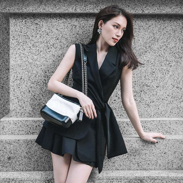 luxury evening dress 2021 style elegant high waist ol suit black dinner, Black;gray
luxury evening dress 2021 style elegant high waist ol suit black dinner, Black;gray