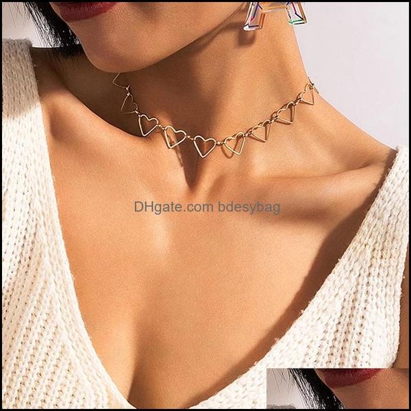 chokers necklaces & pendants jewelryelegance heart chain choker necklace for women girls hollow out geometric gold color alloy metal jewelry, Golden;silver
chokers necklaces & pendants jewelryelegance heart chain choker necklace for women girls hollow out geometric gold color alloy metal jewelry, Golden;silver