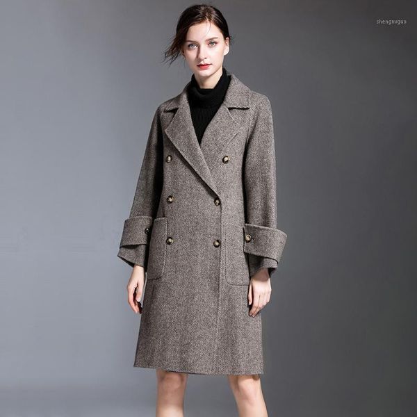 women's wool & blends 2021 winter fashion coat long classic cashmere coats thick warm trench lady s8735, Black
women's wool & blends 2021 winter fashion coat long classic cashmere coats thick warm trench lady s8735, Black