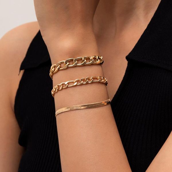 link, chain ingemark vintage cuban snake lock bracelet femme bohemian geometric multilayer bracelets set for women jewelry party gifts, Black
link, chain ingemark vintage cuban snake lock bracelet femme bohemian geometric multilayer bracelets set for women jewelry party gifts, Black