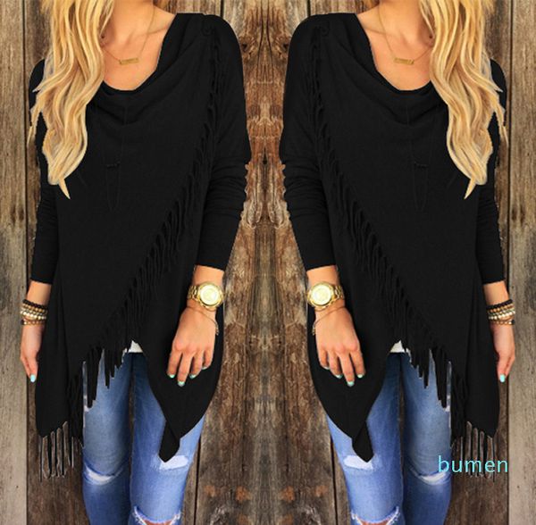 2021 fashion women autumn casual jacket long sleeve knitted fringe tassel cardigan loose sweater outwear winter coat, White;black
2021 fashion women autumn casual jacket long sleeve knitted fringe tassel cardigan loose sweater outwear winter coat, White;black