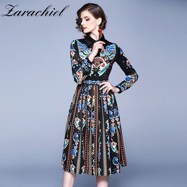dresses spring fashion designer runway women's long sleeve vintage floral printed casual elegant high waist slim midi, Black;gray
dresses spring fashion designer runway women's long sleeve vintage floral printed casual elegant high waist slim midi, Black;gray