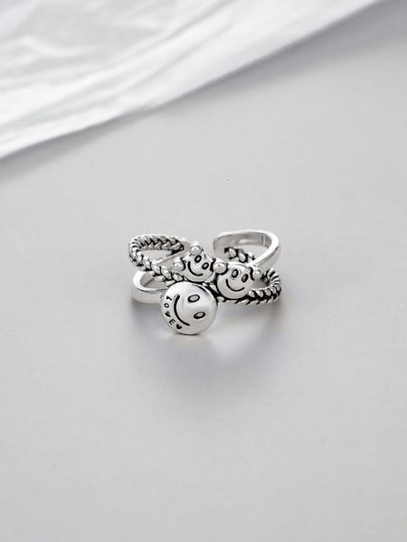 straight fashion simple korean east gate smile chain cross ring female index finger thai silver, Black
straight fashion simple korean east gate smile chain cross ring female index finger thai silver, Black