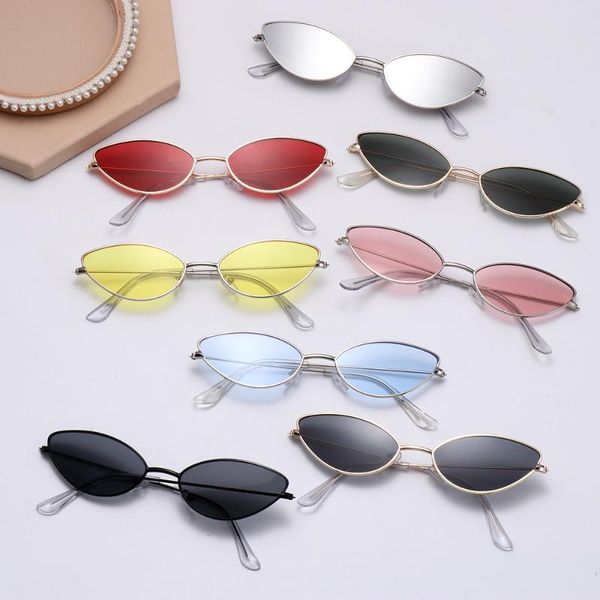 sunglasses fashion cat eye small metal frame retro trend uv400 protection eyewear streetwear sun glasses, White;black
sunglasses fashion cat eye small metal frame retro trend uv400 protection eyewear streetwear sun glasses, White;black