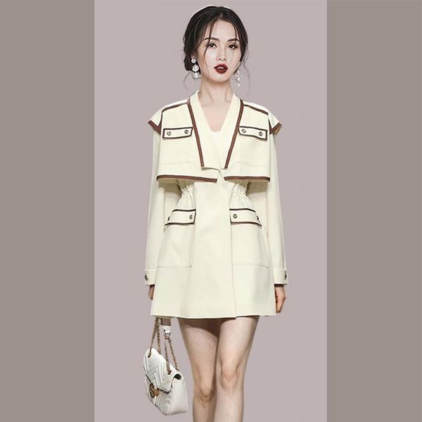casual dresses autumn women v-neck contrast color loose trench coat dress fashion a-line elegant simple office business vestidos, Black;gray
casual dresses autumn women v-neck contrast color loose trench coat dress fashion a-line elegant simple office business vestidos, Black;gray