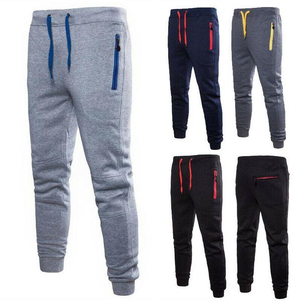 men`s sport loose solid color pants casual zipper long trousers tracksuit fitness workout gym sweatpants women's & capris, Black;white
men`s sport loose solid color pants casual zipper long trousers tracksuit fitness workout gym sweatpants women's & capris, Black;white
